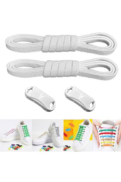 YeferStore Takbırak Smart Elastic Laces - 1 Pair Set