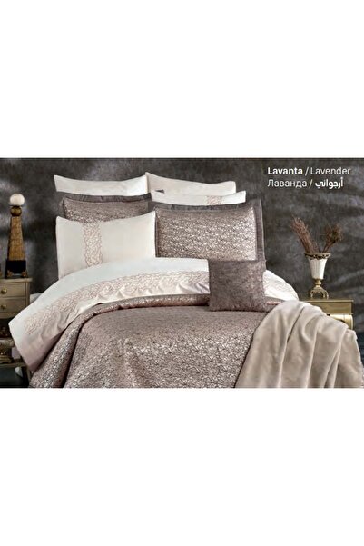 Güzide Ev Modası Elegans Çeyiz Paketi Mihrimah Lavanta