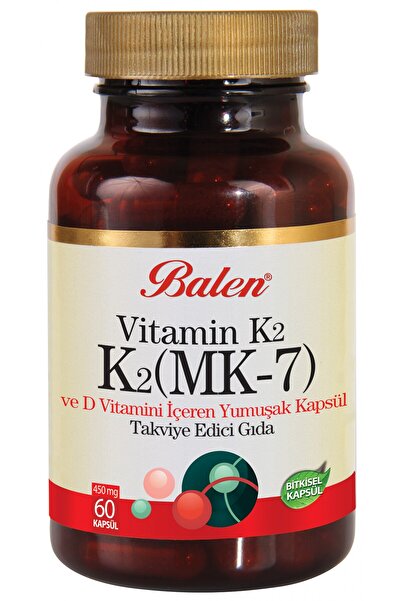 Balen VİTAMİN K2 (MK-7) D3 450 mg *60 kapsül