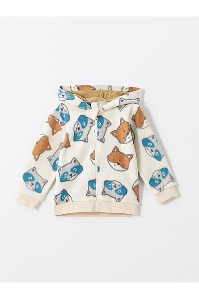 LC Waikiki Lw - Hooded Baby Boy Cardigan and Sweatpants Set of 2