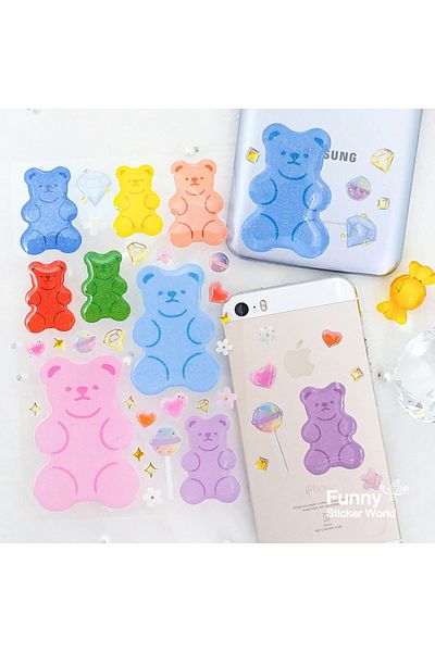 Bigpoint Pack of 15 Large Jole Bears Sticker