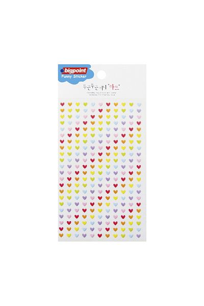 Bigpoint Pack of 15 Little Hearts Stickers