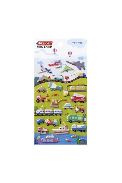 Bigpoint Pack of 15 Mixed Car Stickers