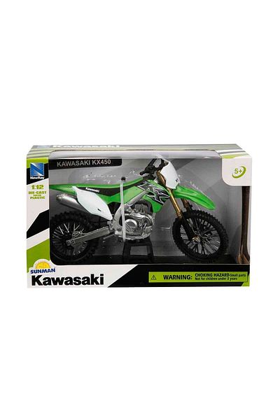 TOYFEST 1:12 نموذج محرك نيوماي كاواساكي KX 450F - 17 سم