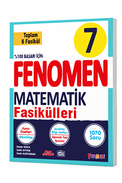 Fenomen Yayıncılık 7. Sınıf Matematik Fasikül Seti Fenomen Yayınları