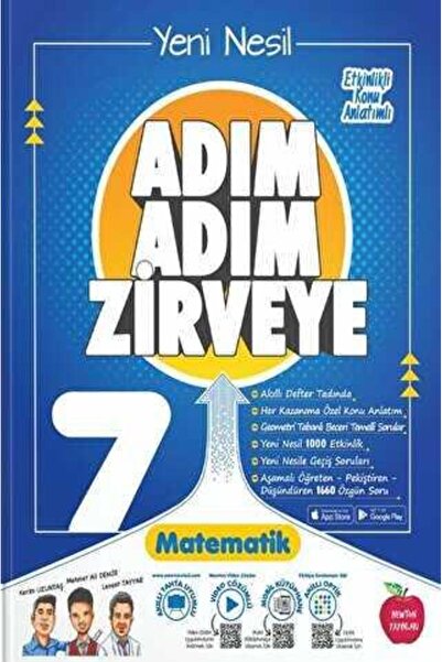 Newton Yayınları Newton 7.Sınıf Matematik Adım Adım Zirveye Matematik Soru Ba...