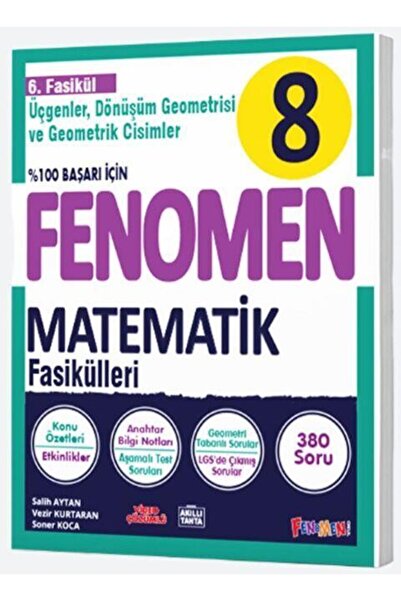 Fenomen Yayıncılık 8. Sınıf Matematik Fenomen Fasikül 6 Üçgenler Dönüşüm Geom...