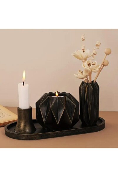 Roses ΣΕΤ ΒΑΖΟ ΚΑΙ ΚΗΡΟΠΥΡΟΣ ΔΙΑΚΟΣΜΗΤΙΚΟ ΑΝΤΙΚΕ ΚΑΙ ΜΠΙΜΠΕΛΟ