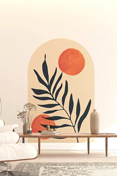 KanvasSepeti Kendiliğinden Yapışkanlı Kumaş Kanvas Dokulu Duvar Kağıdı Boho B...