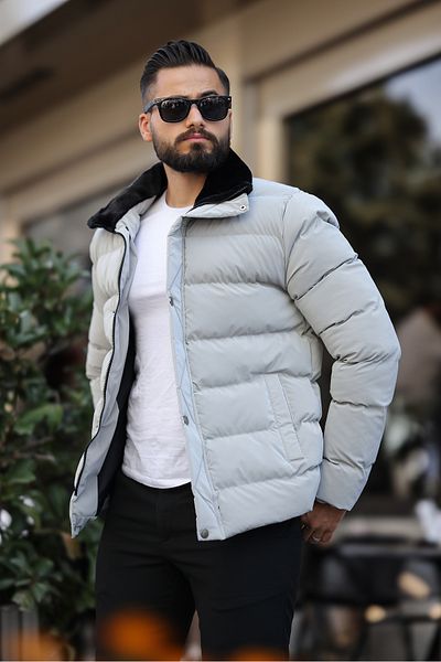LOES MOMENT New Season Men's Collar Furry Water and Windproof Coat