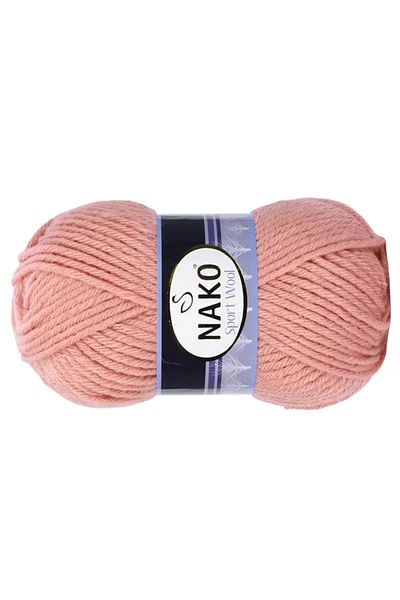 NAKO 1 Piece Sport Wool Scarf - Beanie Jacket and Vest Knitting, Thread Wool No: 2807 Bonsai Flower