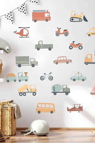 Grafikup Autocolant de perete pentru camera copiilor Cars