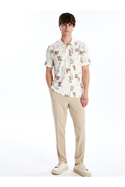 LC Waikiki Ανδρικό παντελόνι LCW Vision Beige - Slim Fit