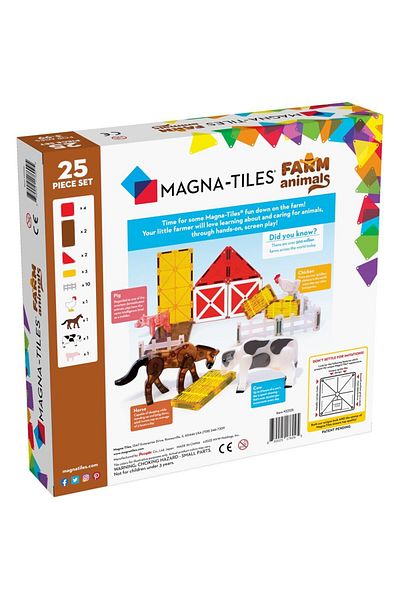Magna Tiles Magna-Tiles ®   - Farm Animals - 25 Pieces