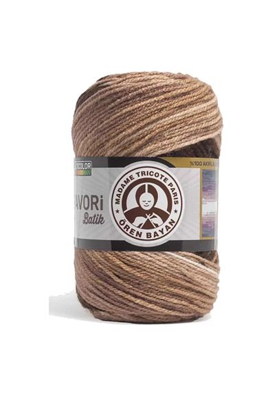 Ören Bayan 1 Piece Favorite Batik Hand Knitting Yarn 100 Gr 911