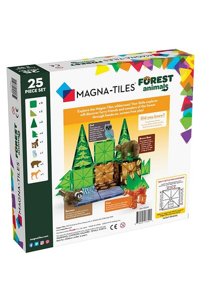 Magna Tiles Magna-Tiles ®   - Forest Animals - 25 Pieces