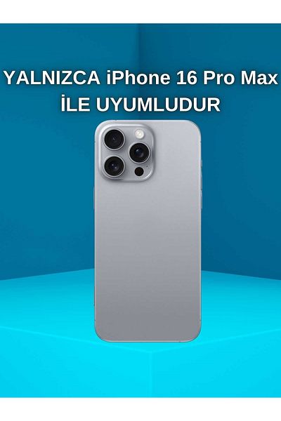 Paladyum Case iPhone 16 Pro Max Compatible Hologram Starry Transparent Case