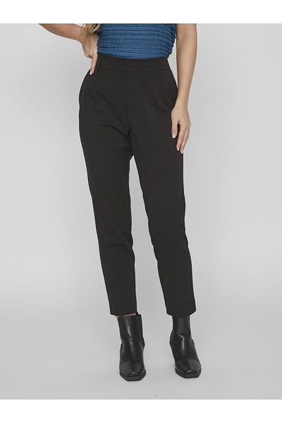 VILA Hose mit hoher Taille und schmaler Passform