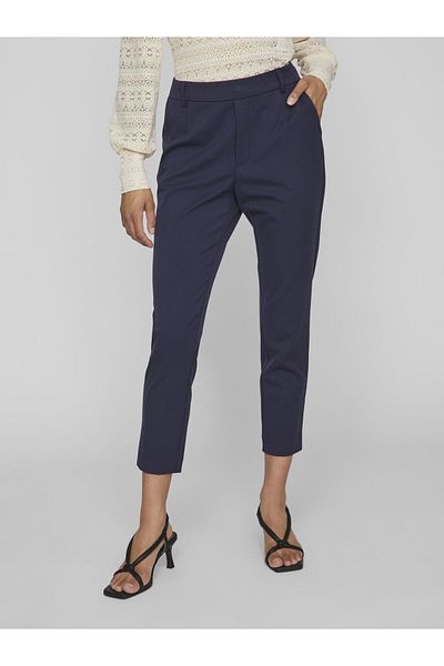 VILA Hose mit hoher Taille und schmaler Passform