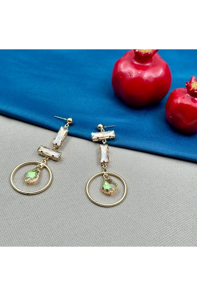 Opia Takı & Aksesuar Women's Jewelled Dangle Earrings