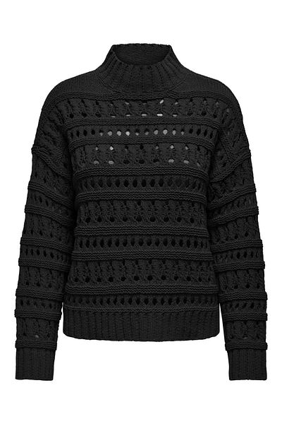 ONLY Pulover tricotat pentru femei Onlleah Ls cu gât înalt