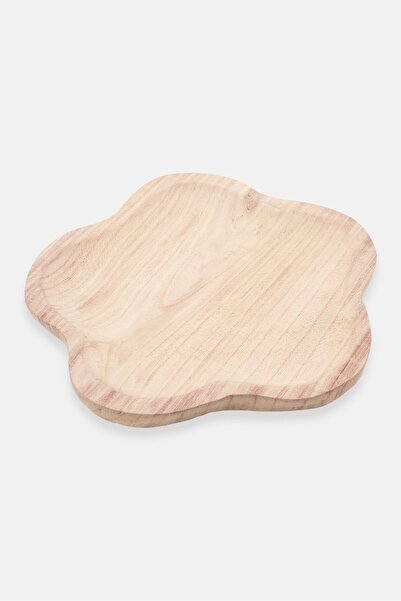 Muy Mucho Wooden Bowl 30 x 3 cm, Beige