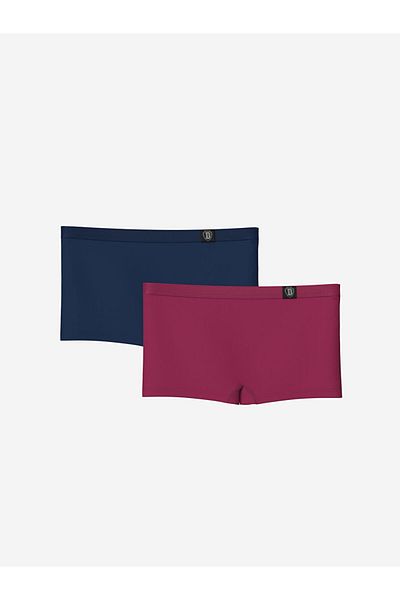 LC Waikiki LCW Young Slip boxer simpli albastru marin deschis, pachet de 2