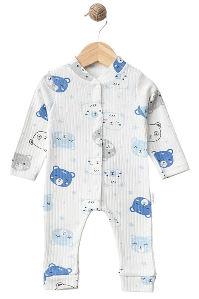 Pivami Baby Jumpsuit Baby Jumpsuit with Snap Fasteners Without Booties