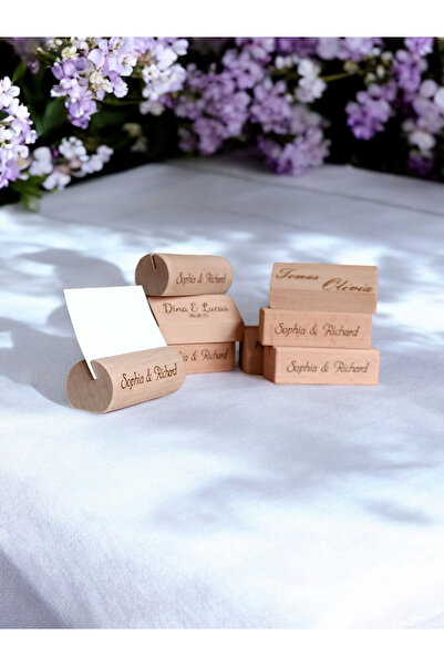 WooDanica Özel isimli kart  fotoğraf tutucu düğün ev ofis kart tutucu 7 adet