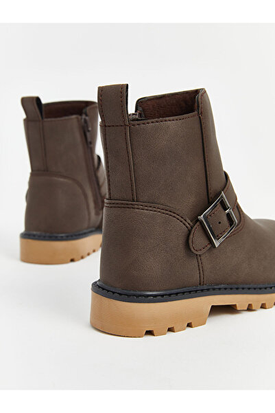 LC Waikiki STEPS Kahverengi Deri Görünümlü Erkek Bot