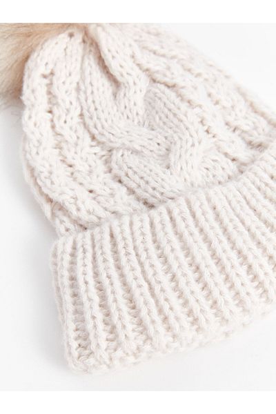 LC Waikiki Damen Baskenmütze - Pompom Design