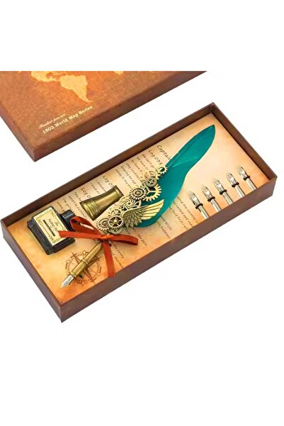 Genel Markalar STEAMPUNK ANTİQUE SET HAT VE KALİGRAFİ SETİ 24-29 8 PARÇA ÖZEL...