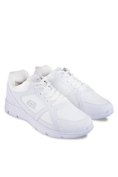 Slazenger Γυναικεία χειμερινή αδιάβροχη αντιολισθητική σόλα ελαφριά άνετα ορθοπεδικά δερμάτινα αθλητικά παπούτσια σε λευκό στυλ