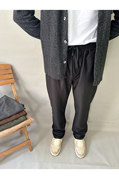 MİRMARONİ Men's Elastic Waist Baggy Fit Slim Corduroy Pants