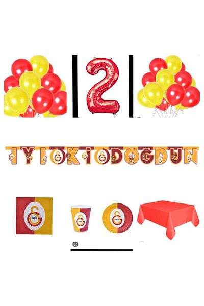 Mini Parti Mini Party Store Lion Yellow Red Party Set