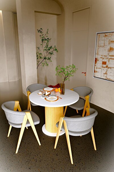 moka park avm Antoryum Yuvarlak Mutfak Masası Yemek Masası Balkon Masası Ofis Mobilyası Ahşap