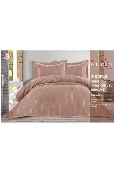 Menta store Комплект кувертюри за легло Fiona Chenille, 3 части