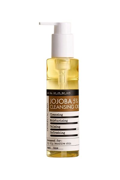 DERMA FACTORY 150ml 5% Jojoba Anti-Acne - Makeup and Facial Cleansing Oil, Derma Factory