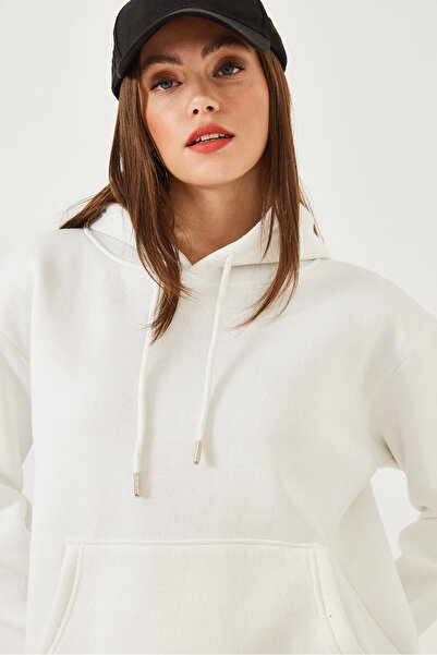 Bianco Lucci Kadın Kanguru Cepli Sweatshirt MBHS012 60601012