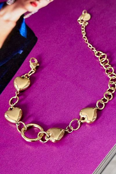 Trendy Butik سوار قلب من الفولاذ