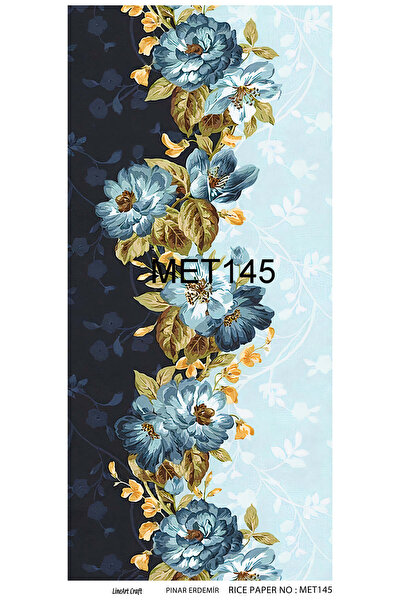 LİNEART Yapışkanlı Pirinç Dekopaj Kağıdı 30x60cm No:MET145