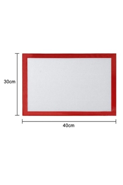 Kitchen Beauty Silikon  Yanmaz Yapışmaz Pişirme Matı 40*30 Cm Kendinden Yağlı Fırın Kağıdı Hamur Açma Matı