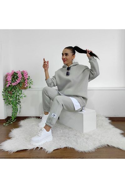 6 butik altı üstü butik Σετ αθλητικές φόρμες με μανσέτες
