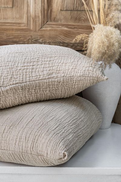 Meet MyNatural Față de pernă din bumbac muselin organic - 4 straturi, 50*70cm, 2 buc.