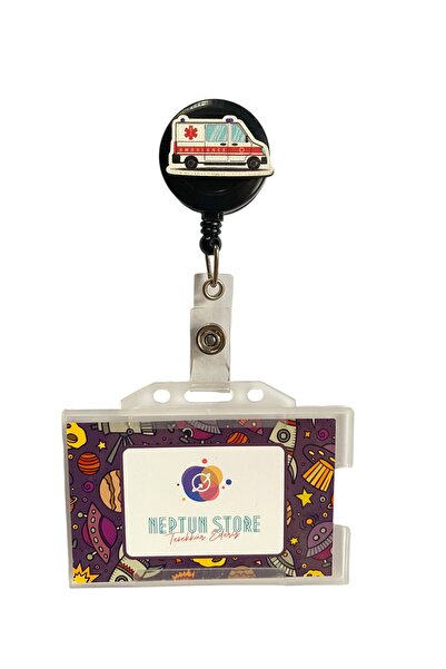 neptünstore Ambulanță de spital pentru îngrijirea sănătății - Suport card Yoyo și suport pentru insignă de identitate, m2