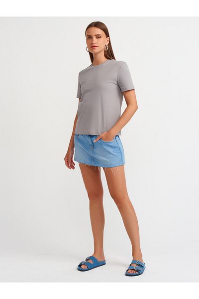 Dilvin 31069 Cotton Crew Neck T-Shirt