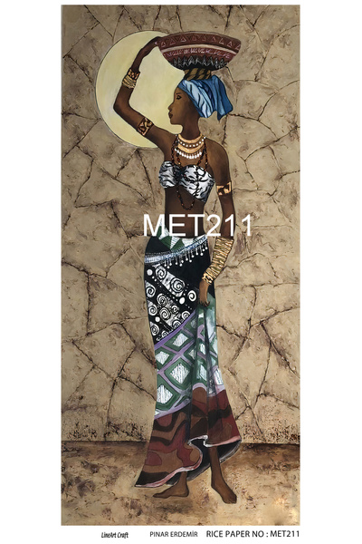 LİNEART Adhesive Brass Decopage Paper 30X60Cm No:Met211