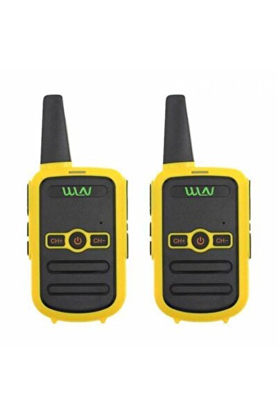 Axe Tools 2 Adet Lisanssız 16 Kanal Avcı PMR El Telsizi Sarı Renkli Telsiz Seti AXE2-81L3