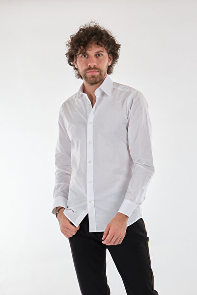 GALLİNİ WORLLD Gallini World Мінімалістична сорочка з довгими рукавами для чоловіків - Повсякденна та ділова