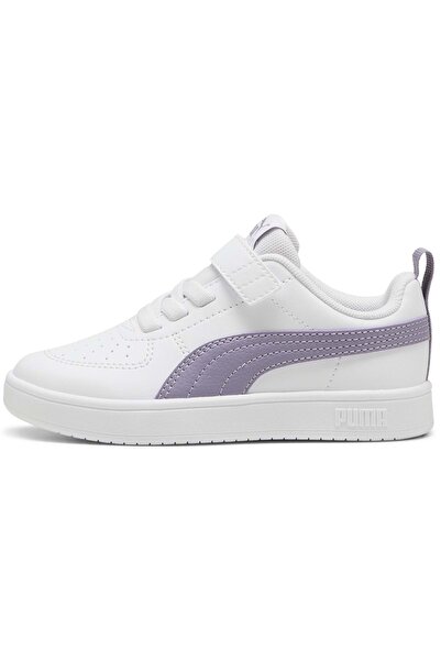 Puma Rickie AC PS 385836 Ortopedik Çocuk Spor Ayakkabı BEYAZ-LİLA